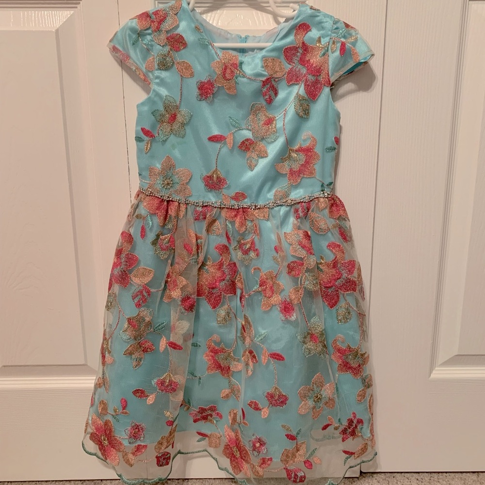 Rare Editions Girls Floral Dress